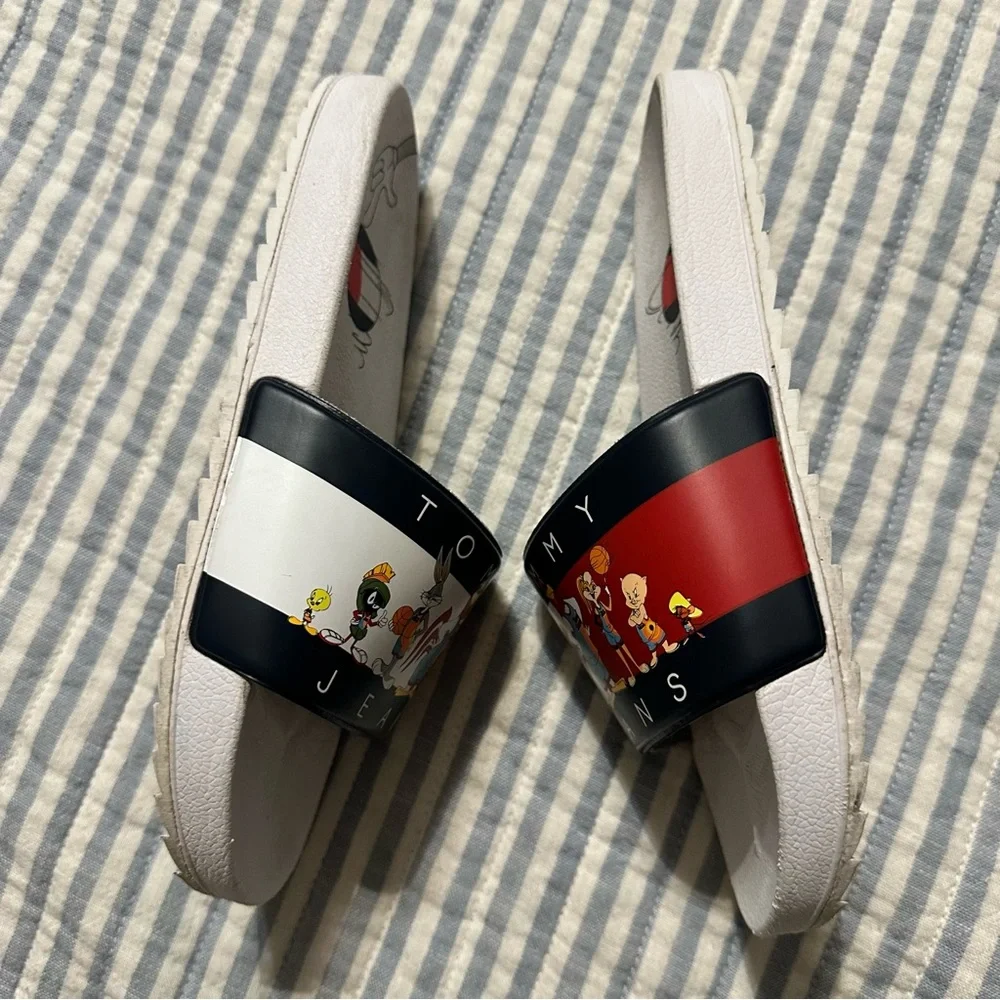 Tommy Jeans A New‎ Legazy Cast Slide Boys Shoes Size 1 Used